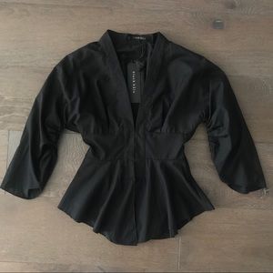 Black Halo Flare Top or Blazer